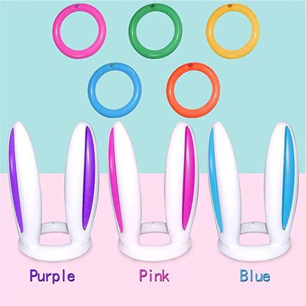 Btlimer Mũ Bơm Hơi PVC Hình Tai Thỏ Phục Sinh Cho Bé