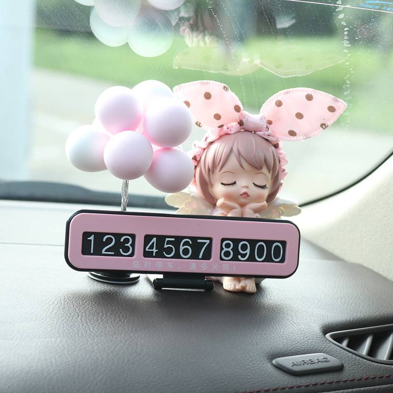 Bảng Số Điện Thoại Đăt Taplo Ô Tô Hình Thiên Thần Annie Dễ Thương