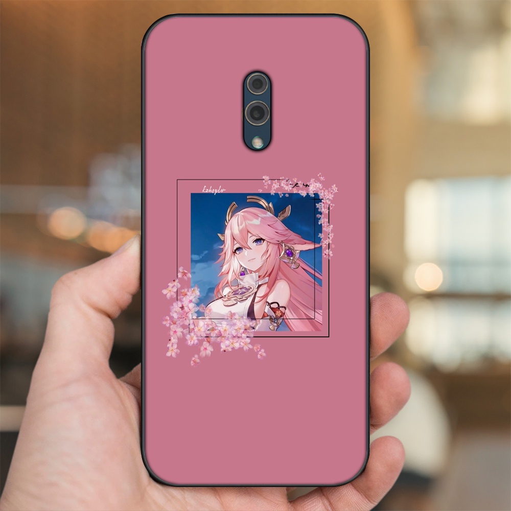 Ốp lưng Oppo K3 viền đen in hình Yae Miko Genshin Impact