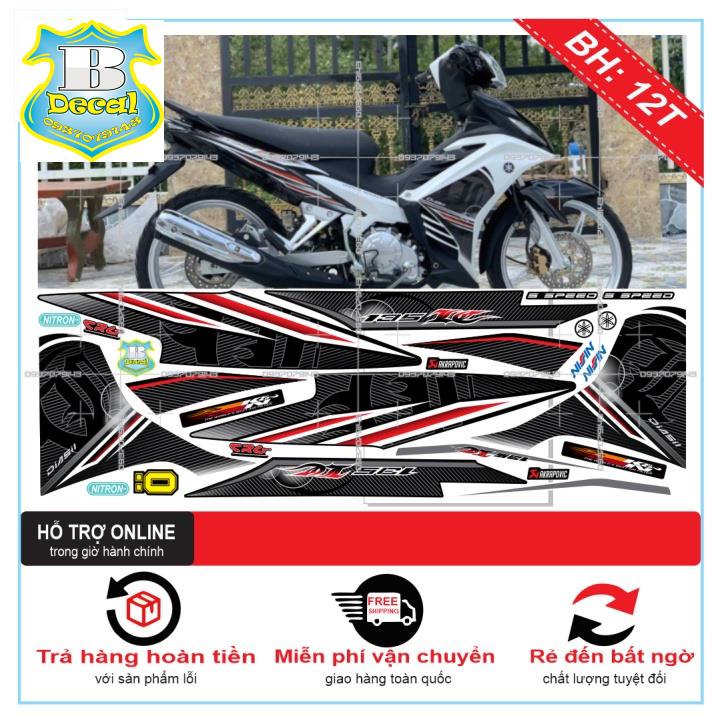 ( Quí khách vui lòng mang ra tiệm cho thợ dán ) Tem EX 2011 LC TRẮNG ĐEN [Bi Decal]