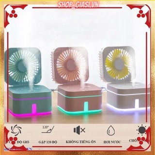 Quạt Phun Sương Kèm Đèn Ngủ Hót Nhất 2021 [ảnh thật]