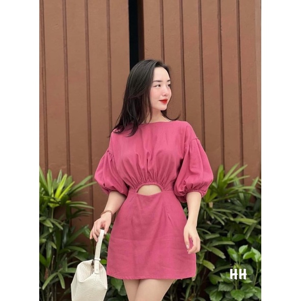 ❤️Jumpsuit tay phồng khoét eo kèm hình thật
