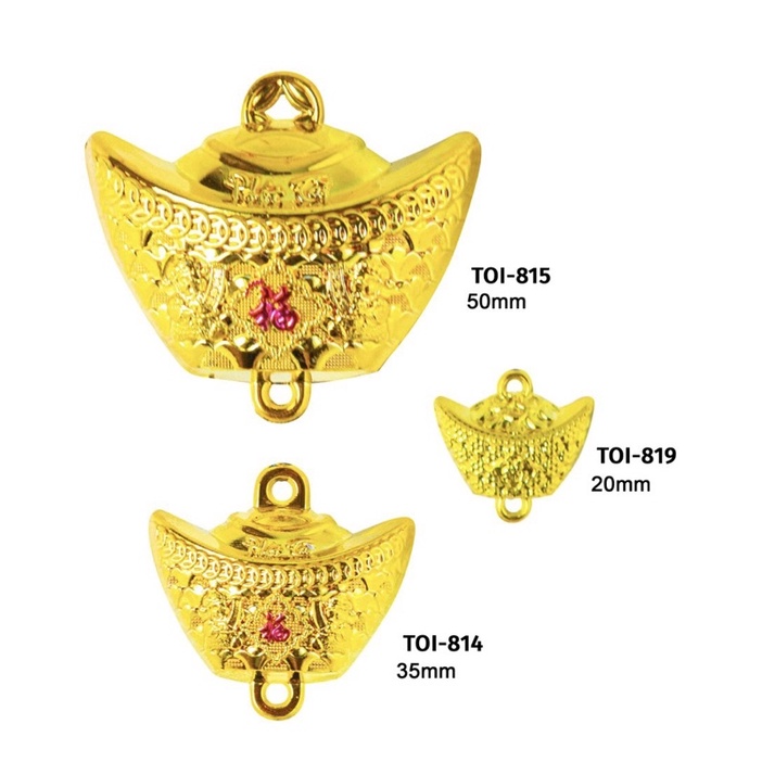 Thỏi vàng size 5cm - 3,5cm -2cm trang trí oản, tháp bánh, tháp nước, tháp tỏi,Phụ kiện trang trí