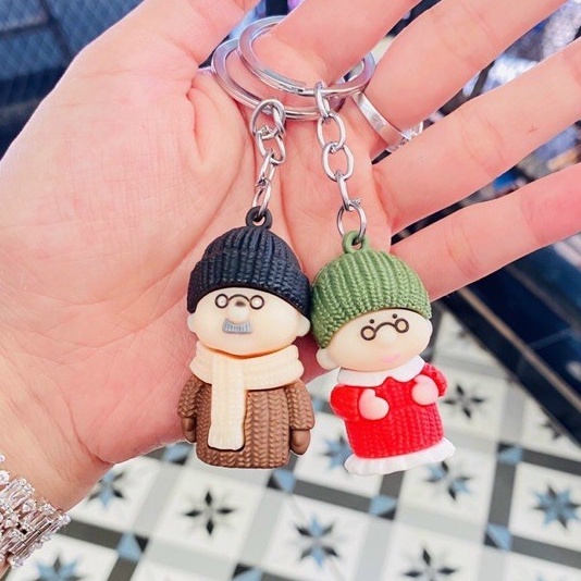 Móc khoá ông bà già, móc khoá đôi, mãi bên nhau