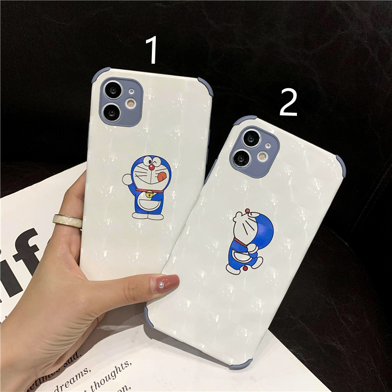 Leather Case For iPhone 12 Pro Max iP11 x XR Four Angle Anti Fall Case 6 7 8 Plus Doraemon Printing Reflective Soft Casing | BigBuy360 - bigbuy360.vn