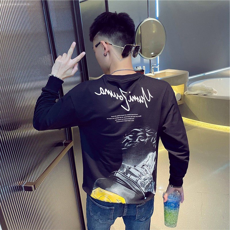 Áo Thu Đông Nam Dài Tay, Áo Nỉ Nam Chất Poly Mềm Mịn Co Dãn Cổ Tròn In 3D- MÃ TD50