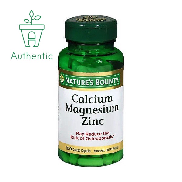 Canxi Magie và Kẽm từ Nature’s Bounty Calcium Magnesium Zinc 100 viên - Tăng đề kháng - Tăng miễn dịch