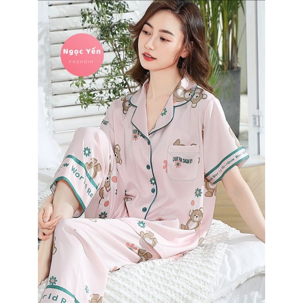 Đồ bộ pyjama ngắn tay Quảng Châu cao cấp loại 1 | BigBuy360 - bigbuy360.vn