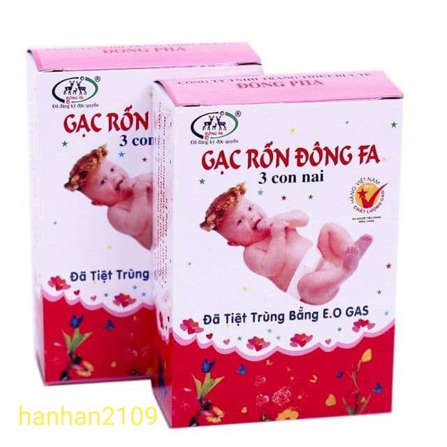 Gạc rốn Đông Fa cho bé (hộp 3 cái)