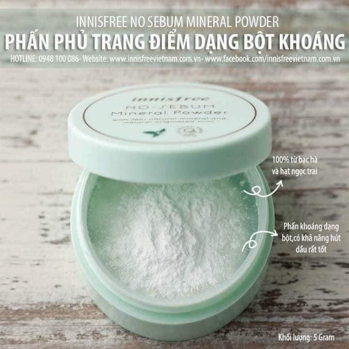Phấn Phủ Dạng Bột Innisfree No Sebum Mineral Powder | BigBuy360 - bigbuy360.vn