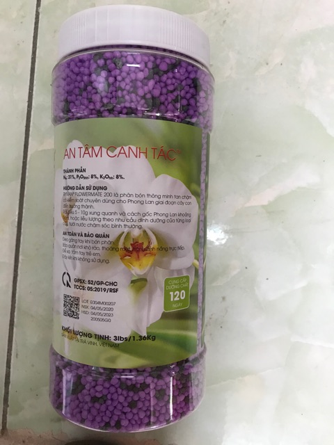 Phân bón thông minh tan chậm Rynan 31-8-8. Lọ 1,25kg