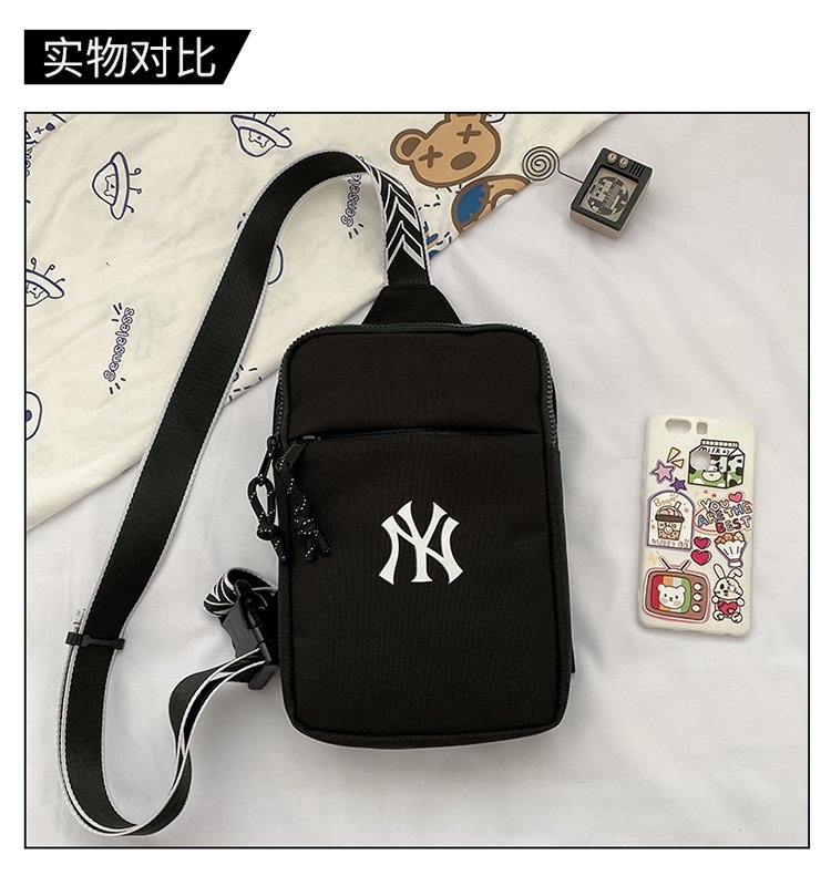 MLB Retro Print Crossbody Shoulder Bag Mobile Phone Bag