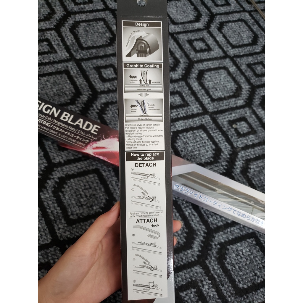 Chổi gạt mưa 3 khúc Denso Nhật Bản chính hãng cho ô tô Toyota Honda Hyundai Kia Mazda Nissan Mitsubishi Nissan Ford