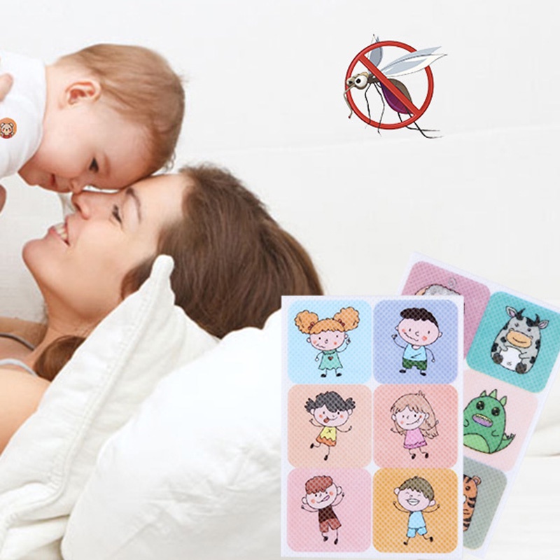 Set 36 Miếng Dán Tinh Dầu Chống Muỗi Không Độc Hại Giữ Côn Trùng Khi Đi Du Lịch Dành Cho Trẻ Em