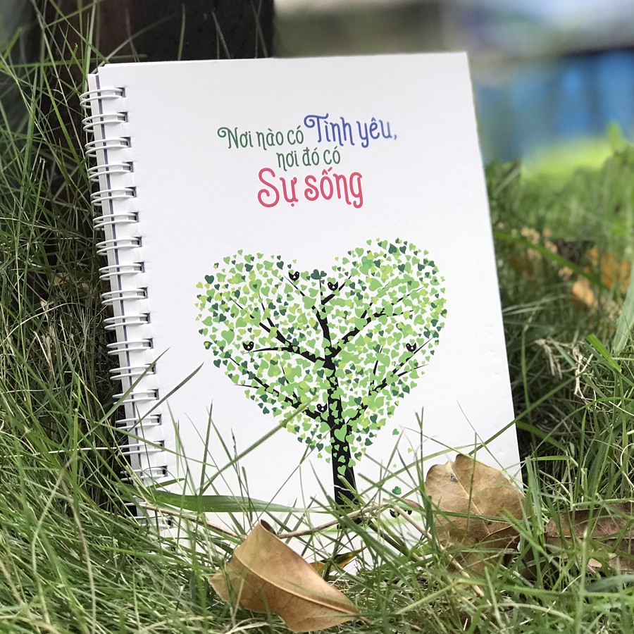 Notebook - Nơi Nào Có Tình Yêu Nơi Đó Có Sự Sống (Bìa trắng)