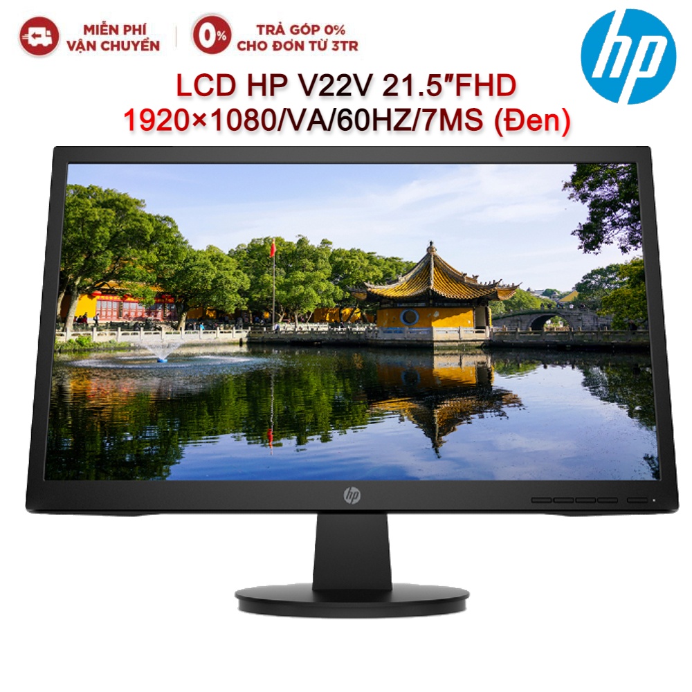 [Mã ELHP500 giảm 10% đơn 500K] Màn hình máy tính LCD HP V22V 21.5″FHD 1920×1080/VA/60HZ/7MS (Đen) | WebRaoVat - webraovat.net.vn