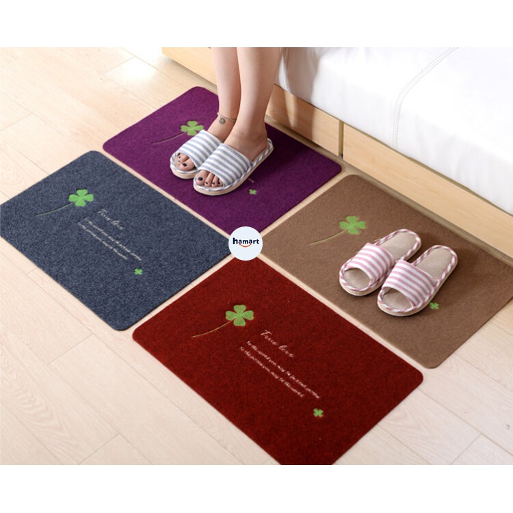 Thảm Lau Chân Thấm Nước 40x60cm Thảm Chùi Chân Gia Đình Văn Phòng Trang Nhã Tiện Lợi 4 MÀU