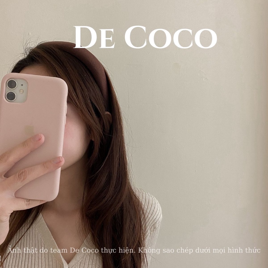 Bờm vải nỉ bản to, băng đô tóc Hàn Quốc Lamia De Coco decoco.accessories