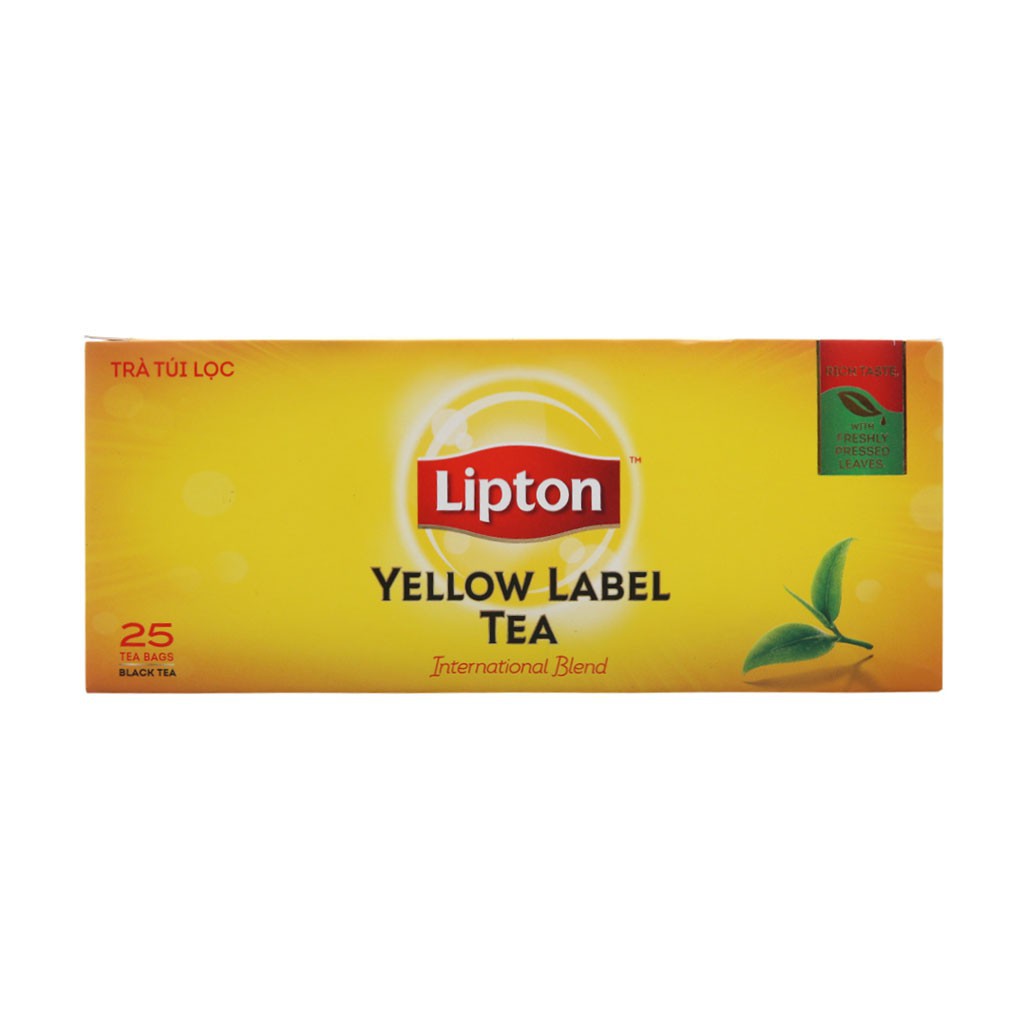 [CHÍNH HÃNG(2g x 25 túi)] Trà Túi Lọc Lipton Yellow Label Tea Hộp 50g