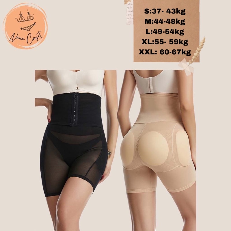 Quần Độn Mông Hông Quần Gen Bụng ENHANCE Cao Cấp 3IN1