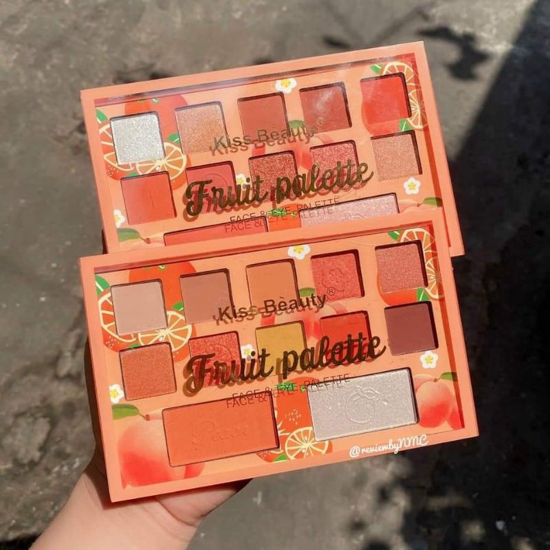 Bảng Phấn Mắt 3in1 KISS BEAUTY Fruit Palette