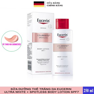 Sữa dưỡng thể trắng da dành cho da nhạy cảm Eucerin Ultra White + Spotless Body Lotion SPF7 250ml