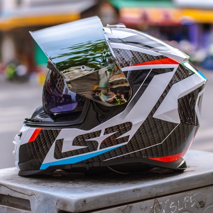 Mũ bảo hiểm Fullface LS2 FF800 Storm 2 kính - BIKER 176 - Mũ bảo hiểm Vũng Tàu