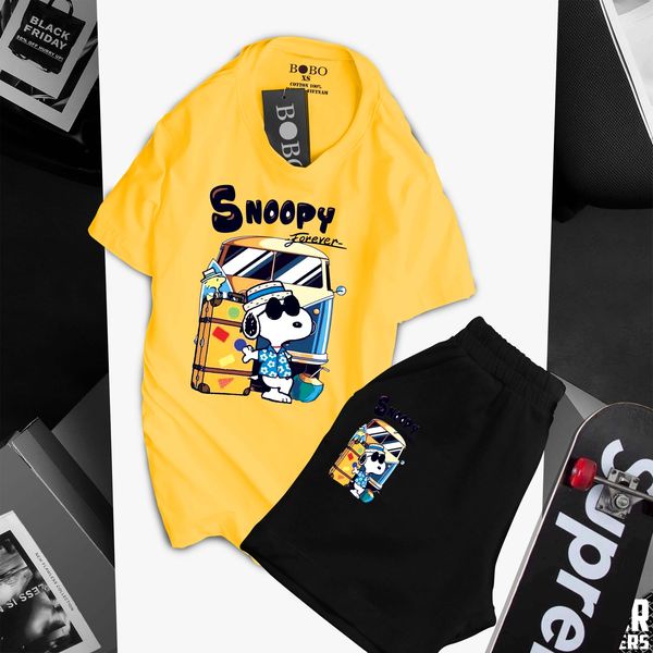 Bộ thun bé trai SNOOPY vàng 💥