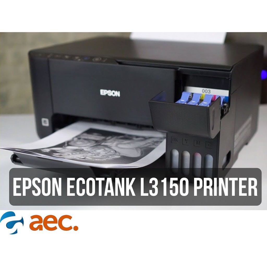Máy in phun màu đa chức năng Epson L3150  đã gồm 4 bình mực chính hãng