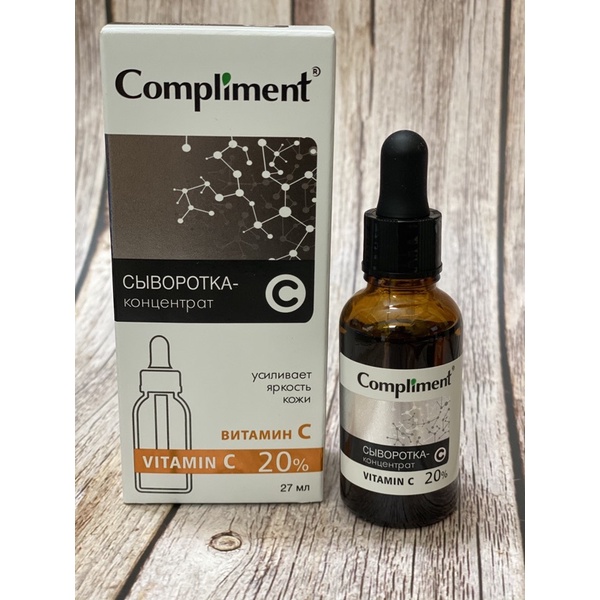 Serum Compliment Vitamin C 20% sáng da, mờ thâm, ngừa lão hoá
