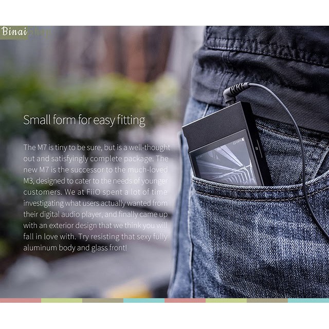 FiiO M7 - Máy Nghe Nhạc Lossless Bluetooth (Tặng Kèm Thẻ Nhớ 16GB)