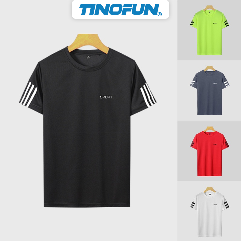 Áo thun nam cổ tròn TINOFUN Áo phông nam ngắn tay MK K chất vải thun lạnh co dãn phong cách thể thao cho mùa hè