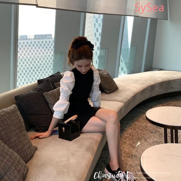 Đầm/áo dài tay phong cách retro thời trang mùa thu nữ tính thanh lịch