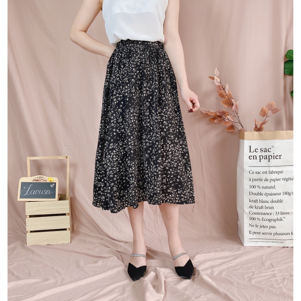 Chân Váy Hoa Nhí Chun Sau Nhiều Màu 🐷FREESHIP🐷 Chân Váy Dài Vintage LAVUSA Chất Voan Nhật Cực Mát | BigBuy360 - bigbuy360.vn