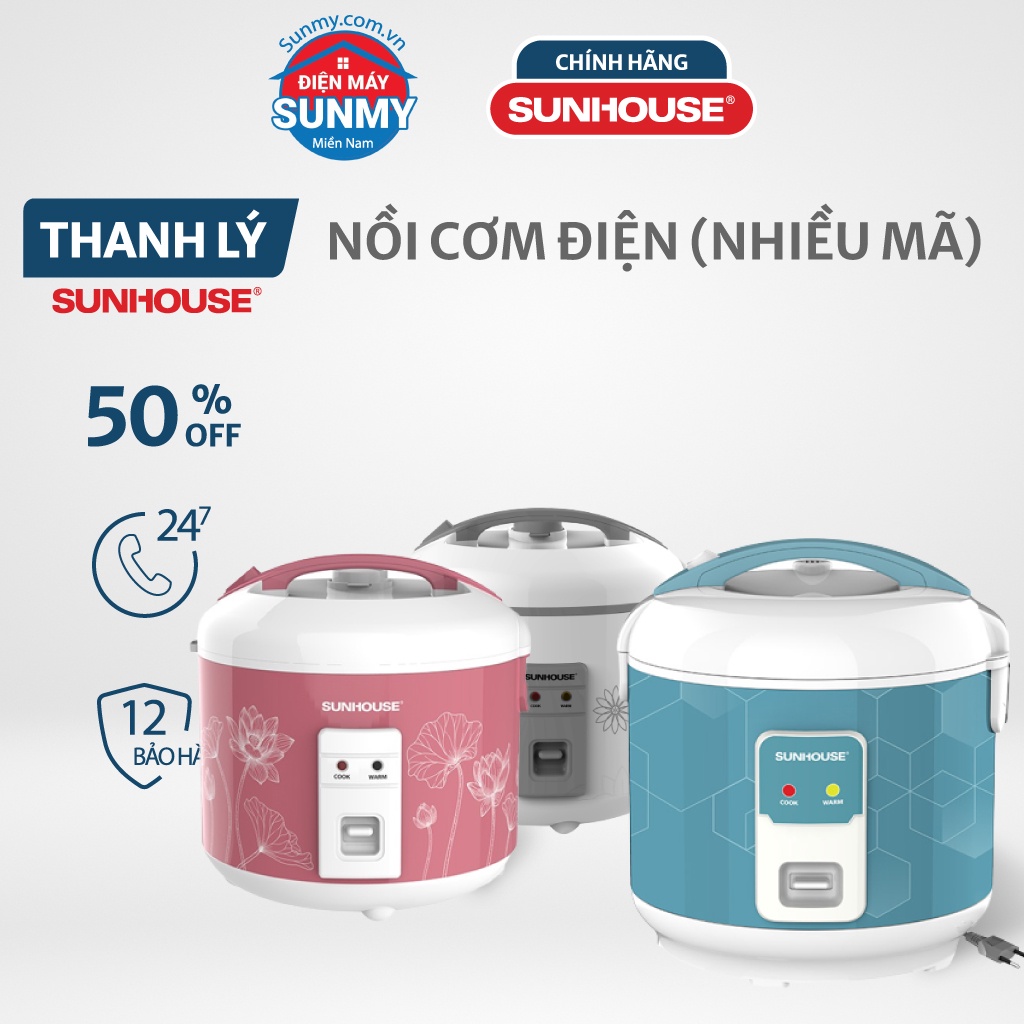 Nồi Cơm Điện Sunhouse SHD8602 SHD8603 SHD8607W SHD8615 SHD8620RW SHD8622G SHD830 SHD8900
