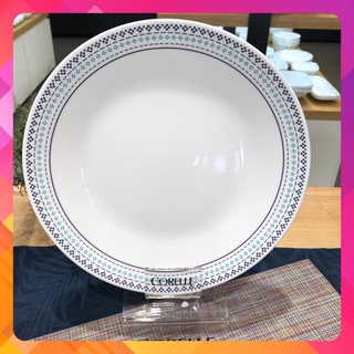 Dĩa Thuỷ Tinh Mỹ Folk Stitch Corelle 108 cạn 21.6cm