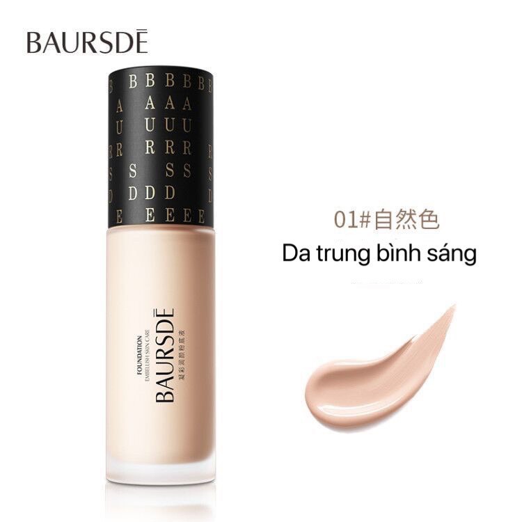 [KN02] Kem nền dạng lỏng Baursde, kem nền nội địa trung chiết xuất từ thực vật thích hợp cho da nhạy cảm che khuyết điểm | BigBuy360 - bigbuy360.vn