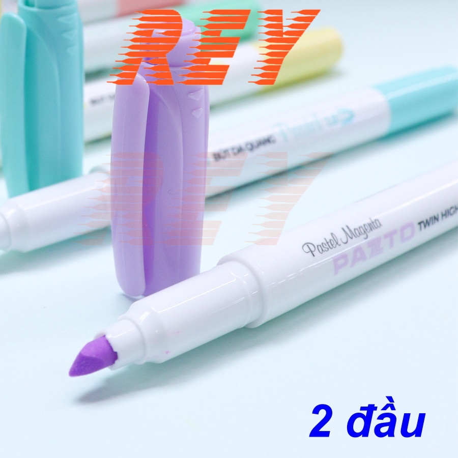 HỘP 5 màu bút dạ quang tông màu pastel nhẹ nhàng HL-016 𝑻𝒉𝒊𝒆̂𝒏 𝑳𝒐𝒏𝒈