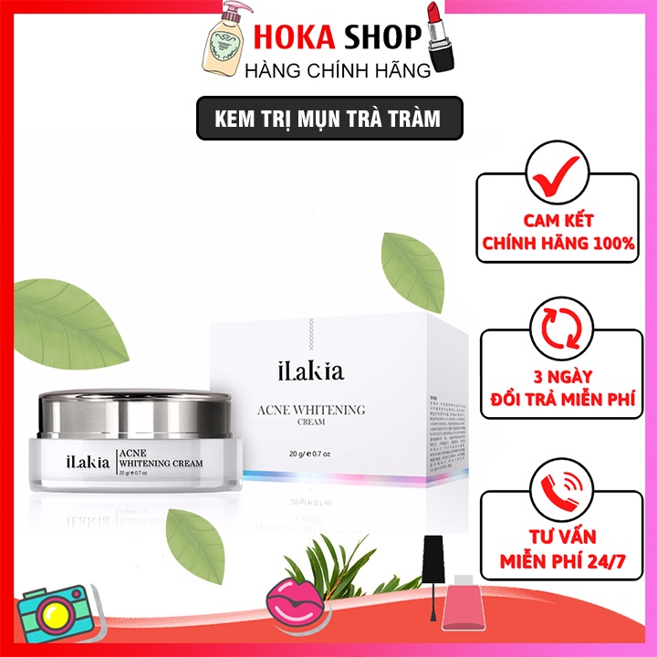 Kem Giảm Mụn Trà Tràm ILAKIA Dưỡng Ẩm Liên Sẹo Dưỡng Trắng Ngăn Ngừa Lão Hoá Hàn Quốc 20g | BigBuy360 - bigbuy360.vn
