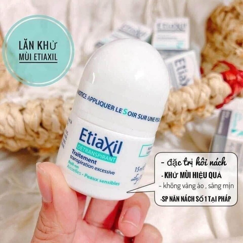 [𝐅𝐑𝐄𝐄𝐒𝐇𝐈𝐏] Lăn Khử Mùi ETIAXIL Chính Hãng nội địa Pháp - 15ml