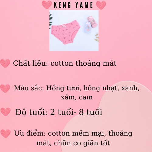 Quần chip bé gái Quần chip tam giác DOKMA 2 tuổi đén 8 tuổi chất vải cotton thoáng khí mềm mịn ( giá 1sp)