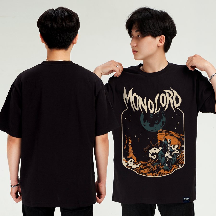 Áo phông thun Cotton phom rộng hành tinh âm nhạc phong cách MVR size rộng tee Mỹ BB4279