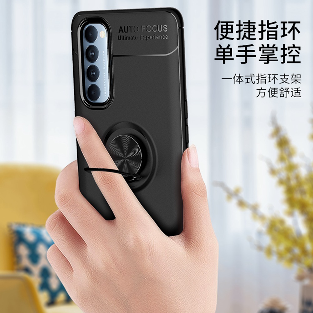 Ốp điện thoại có nhẫn đỡ nam châm cho Oppo Reno 4 Pro 4g Reno4 4g