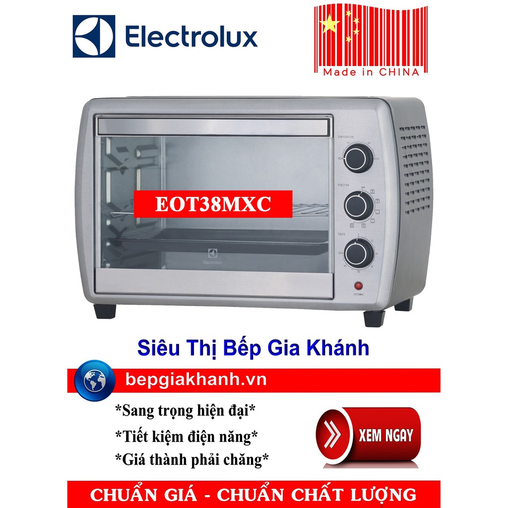 Lò nướng để bàn Electrolux EOT38MXC sản xuất Trung Quốc