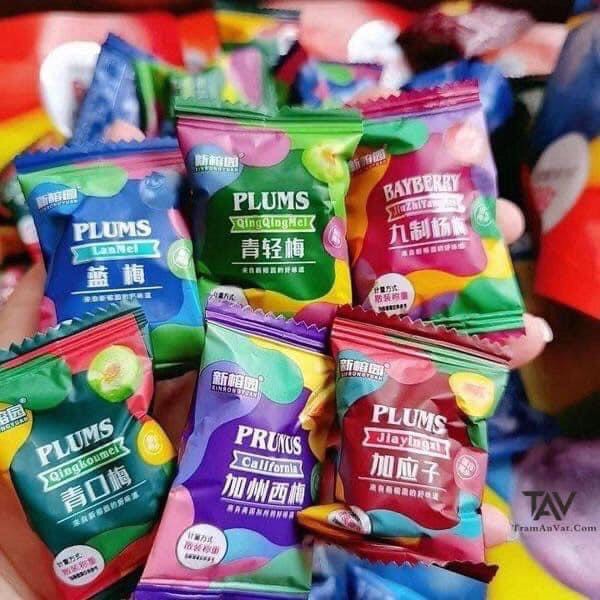 [Hàng Sẵn] Ô mai hoa quả mix 6 vị ômai gói 500gam - ăn vặt siêu ngon siêu rẻ