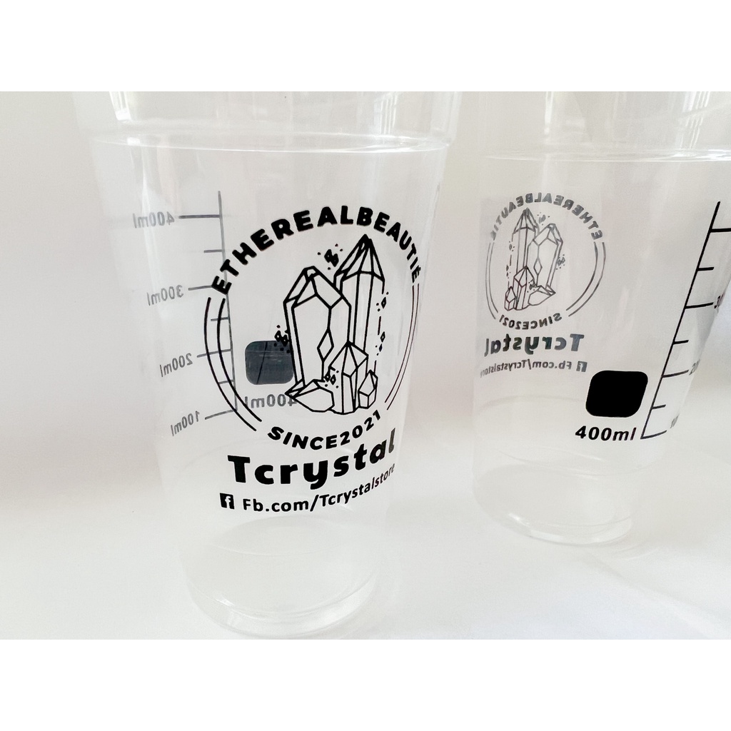 1 ly - Cốc nhựa chịu nhiệt 650ml in vạch chia thể tích dùng để pha dung dịch nuôi tinh thể l TCrystalStore