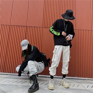 (ORDER) Quần jogger túi hộp dây rút gấu UNISEX kèm phụ kiện (có tách lẻ) - Q33368