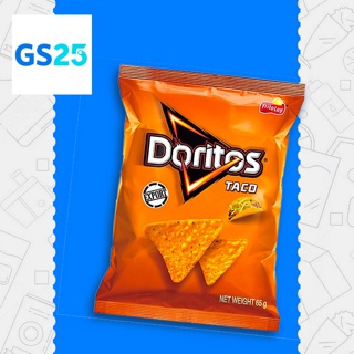 E voucher gs25 1 gói doritos snack vị taco 65g