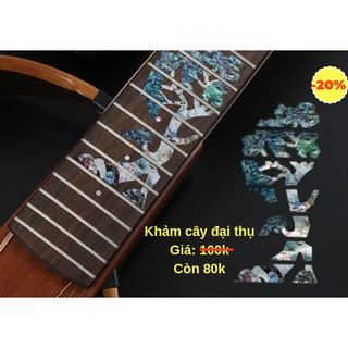 Khảm decal cần đàn, khảm trai