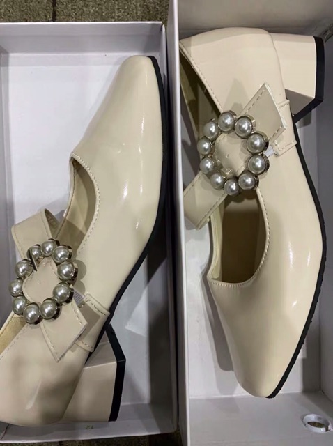 (Hàng có sẵn) Giày nữ mũi vuông, giày nữ công sở sang chảnh ( video + ảnh thật) | BigBuy360 - bigbuy360.vn